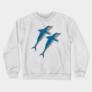 Dolphins swimming Crewneck Sweatshirt